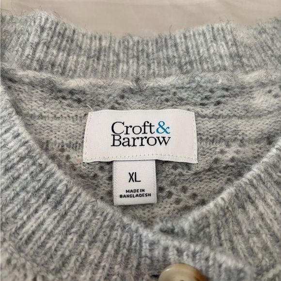 Grey button up sweater 
Women’s size XL - Picture 10 of 14